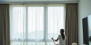 Delicate sheer drape cleaning mooroolbark-vic Matty Curtain Cleaning