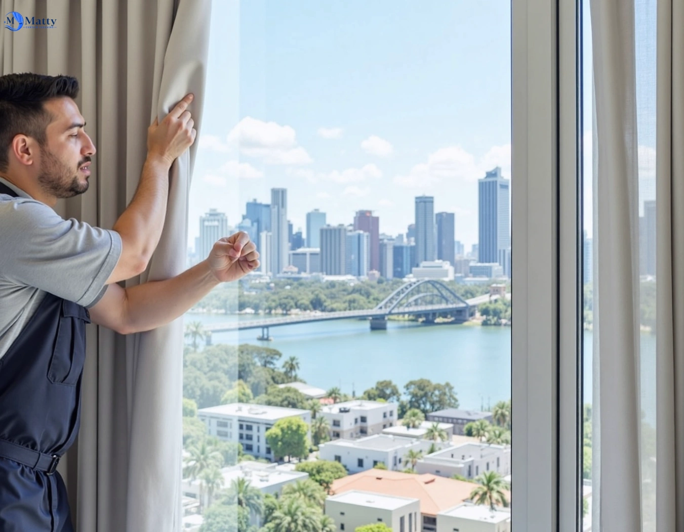 Professional curtain steam cleaning service mooroolbark-vic QLD by Matty Curtain Cleaning